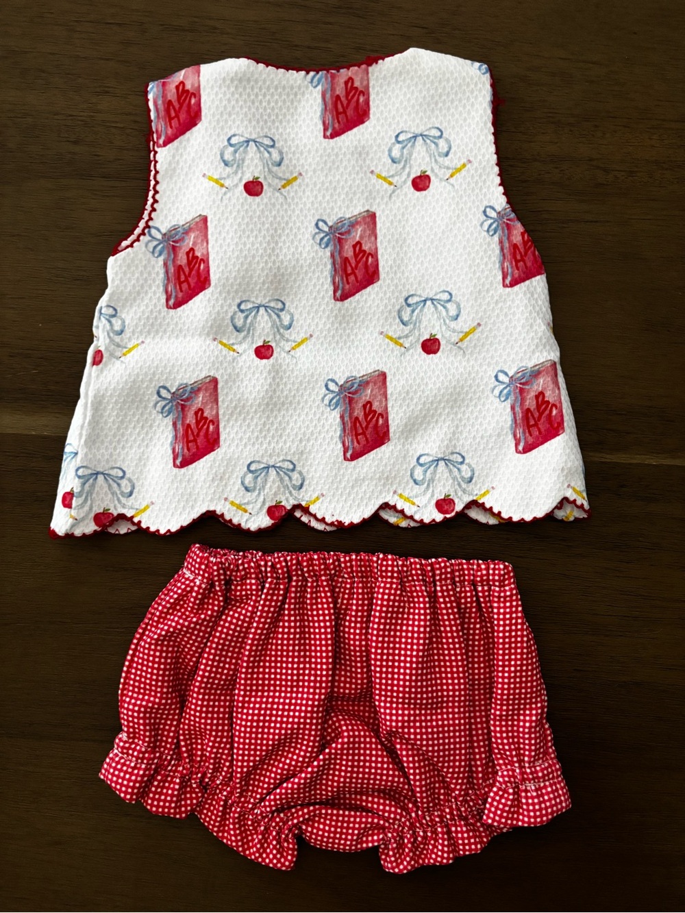 Cecil and Lou Red & White Kids Matching Set - Picture 2 of 3